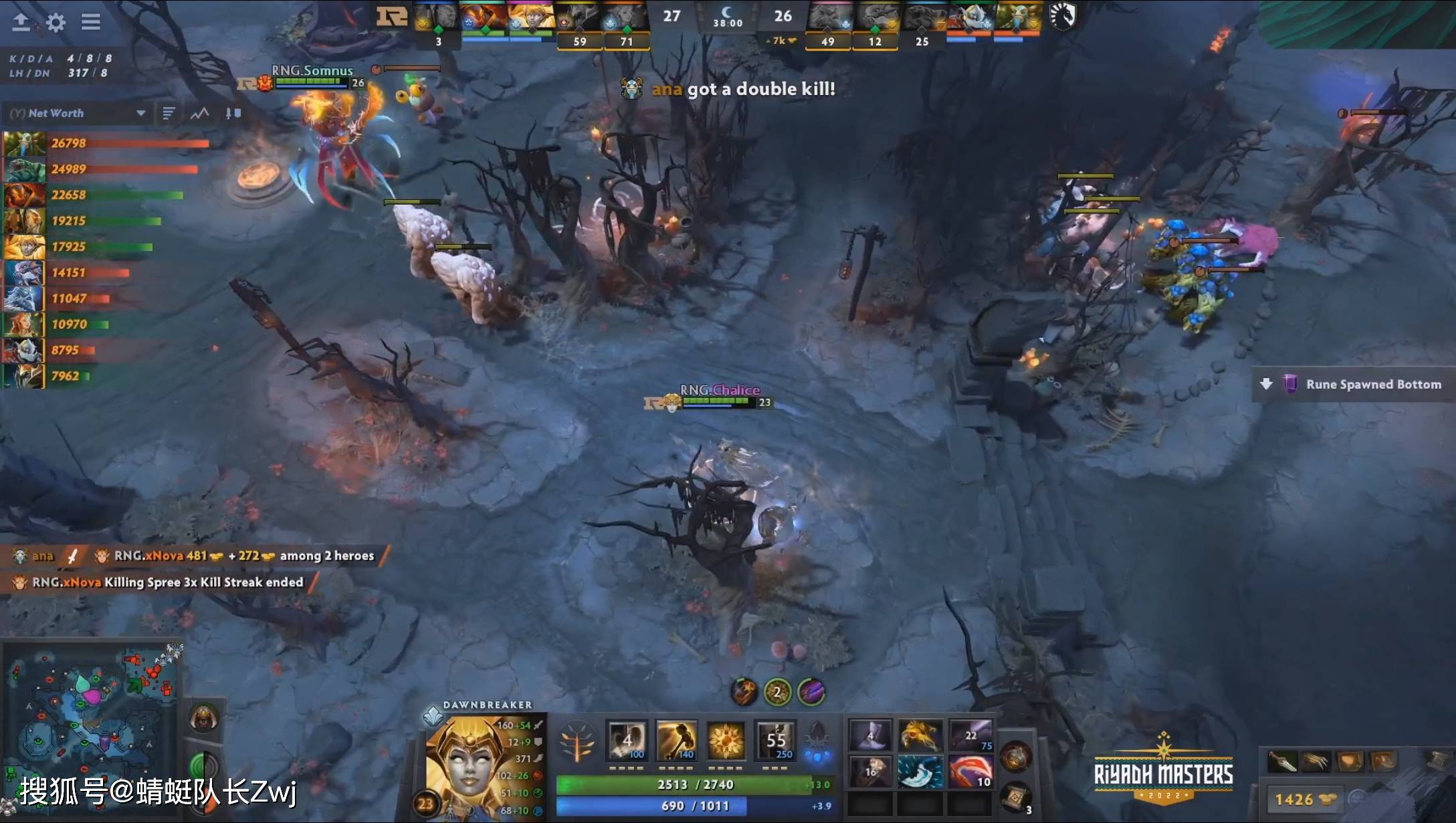 Dota2-利雅得大师赛：差强人意<strong></p>
<p>Liquid</strong>，RNG战平Liquid，无缘小组第一！
