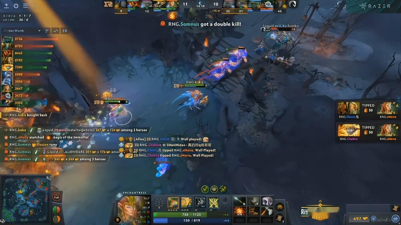 DOTA2利雅得大师赛小组赛：kaka尽力<strong></p>
<p>Liquid</strong>了RNG艰难战平Liquid