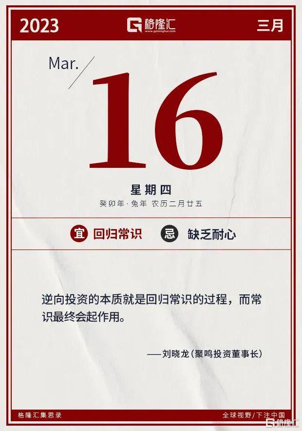 早报 (03.16）| 惊魂一夜！瑞信再度引爆欧美股市恐慌<strong></p>
<p>原油外汇</strong>，原油、国债收益率暴跌，监管紧急出手！央视315聚焦这些领域黑幕；央行、外汇局召开重磅会议