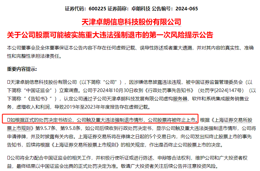 连续5年造假！这只A股<strong></p>
<p>炒币书</strong>，面临强制退市！