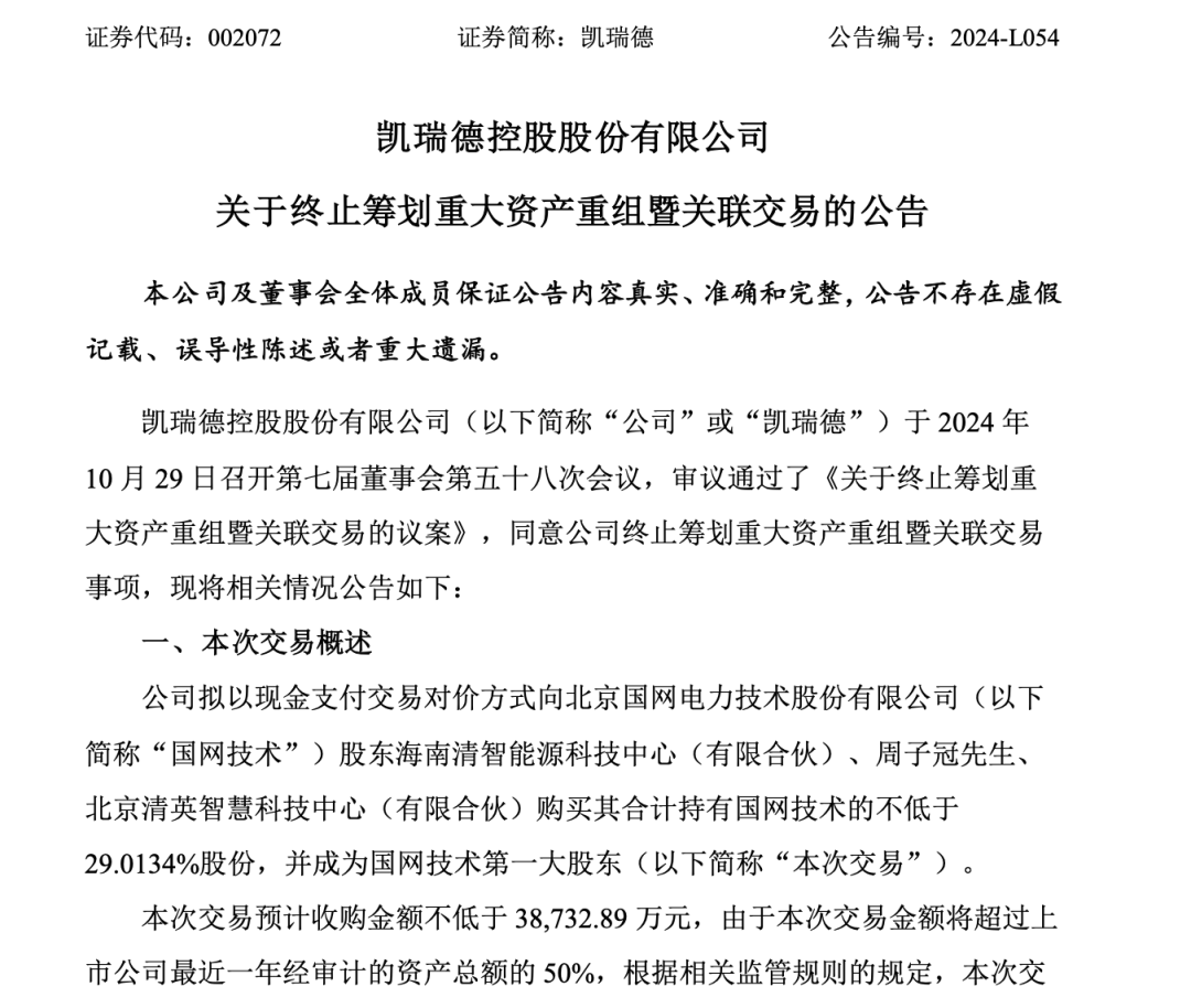 上万股民懵了<strong></p>
<p>炒币书</strong>！股价一字跌停！这家公司突发公告：重大资产重组终止！“至少一个月不再筹划”