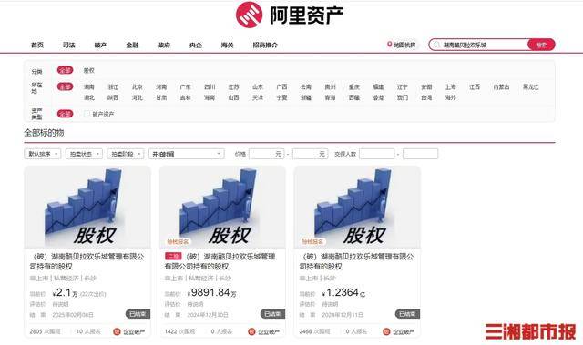 起拍价从1亿降至1元<strong></p>
<p>币圈新闻</strong>，湖南酷贝拉旗下股权2.1万元被拍走