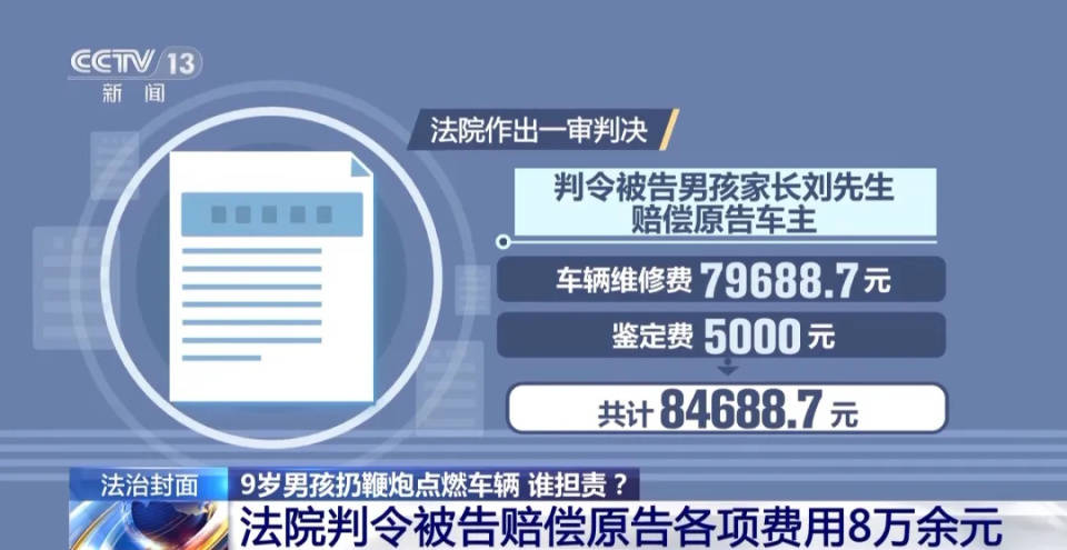 9岁男孩点鞭炮烧车<strong></p>
<p>币圈联盟</strong>，被判赔8万余元