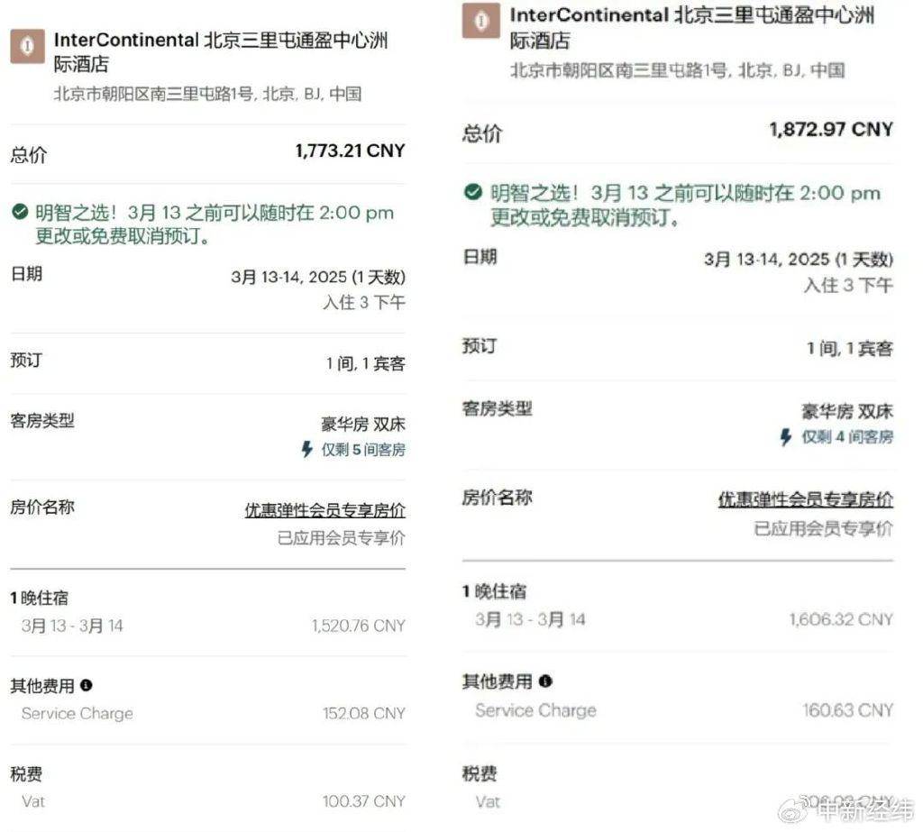 “犹豫几分钟涨了100块”<strong></p>
<p>弱打币</strong>，酒店定价谁说了算？