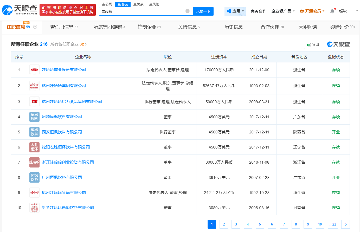 娃哈哈创始人宗庆后的女儿宗馥莉名下多家娃哈哈公司更名为宏胜<strong></p>
<p>二宝币</strong>！被三名自称“同父异母弟妹”在香港法庭起诉