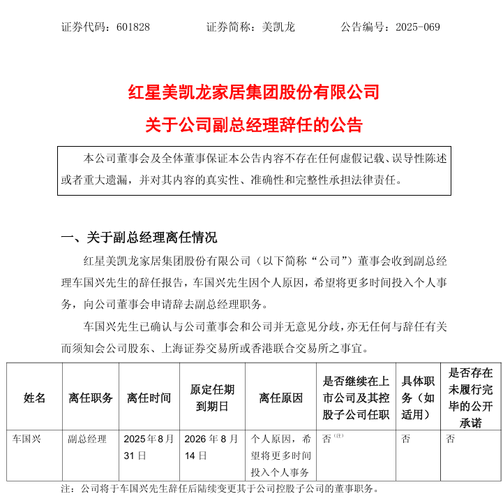 担任美凯龙副总经理刚满两年<strong></p>
<p>黑猫股份股票</strong>，车国兴离职，称“希望将更多时间投入个人事务”