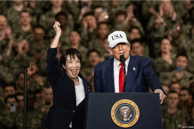 高市早苗面对特朗普“表现夸张”，日本网民怒了