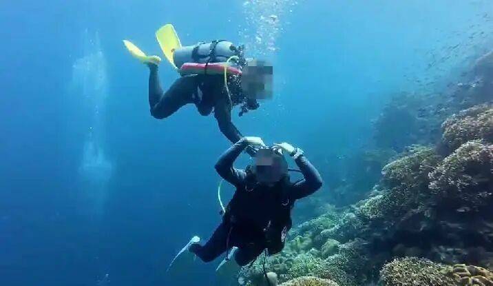 潜水员水下关闭女性潜友气瓶<strong></p>
<p>龙湖股票</strong>，疑还拍视频发朋友圈？多方回应