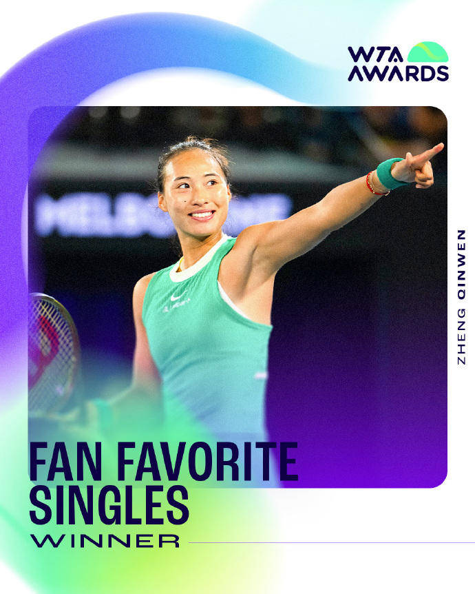 蝉联人气女王<strong></p>
<p>两面针股票</strong>!郑钦文再次当选WTA最受欢迎单打球员